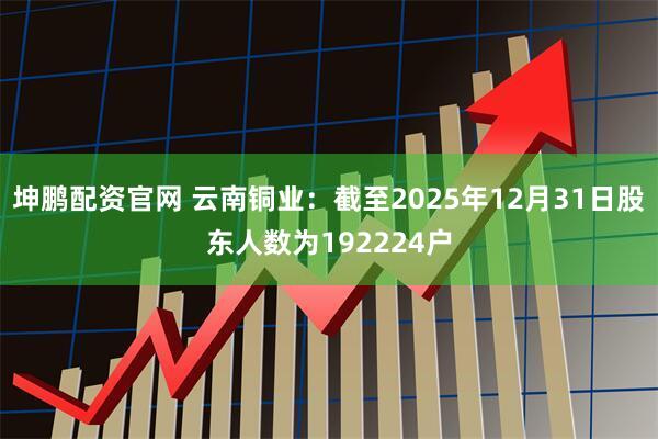 坤鹏配资官网 云南铜业：截至2025年12月31日股东人数为192224户
